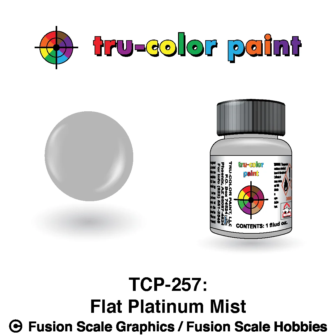 Tru Color Paint Flat Platinum Mist 1oz - 257