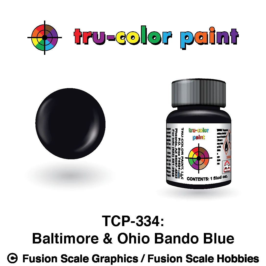 Tru Color Paint Baltimore & Ohio Bando Blue 1oz - 334