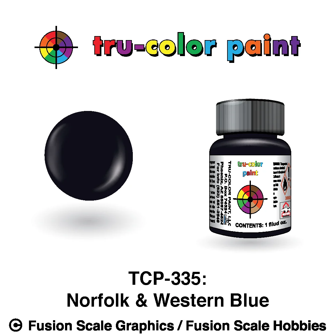 Tru Color Paint Norfolk & Western Blue 1oz - 335