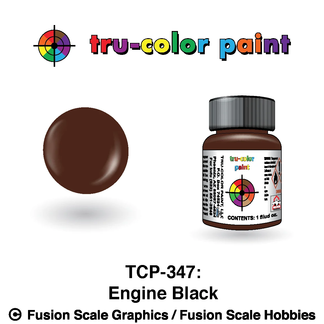 Tru Color Paint Engine Black 1oz - 347