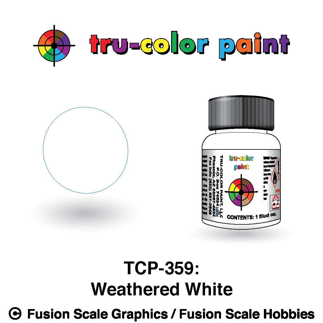 Tru Color Paint Weathered White 1oz - 359