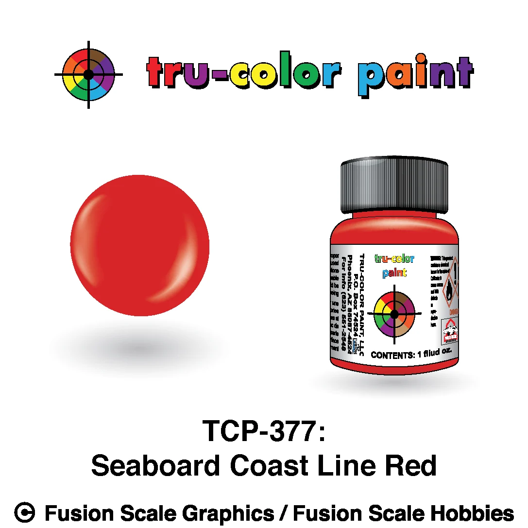 Tru Color Paint Seaboard Coast Line Red 1oz - 377
