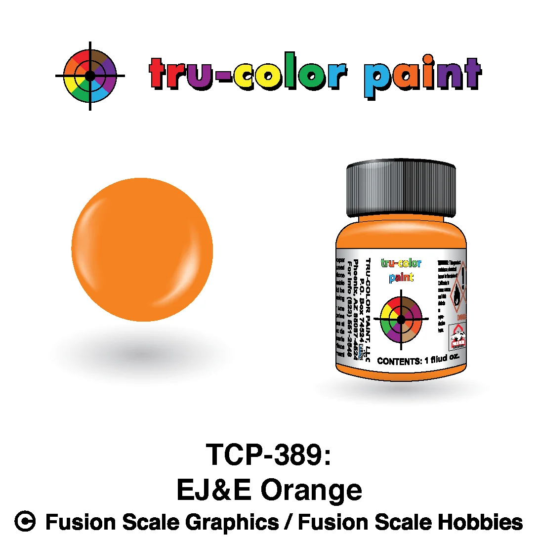 Tru Color Paint Elgin Joliet & Eastern Orange 1oz - 389