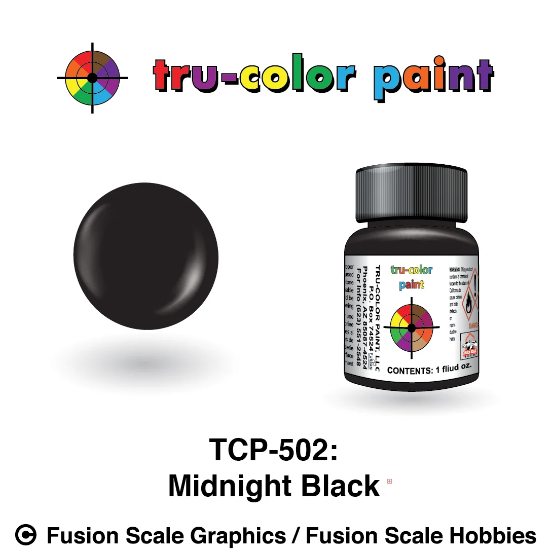 Tru Color Paint Midnight Black 1oz