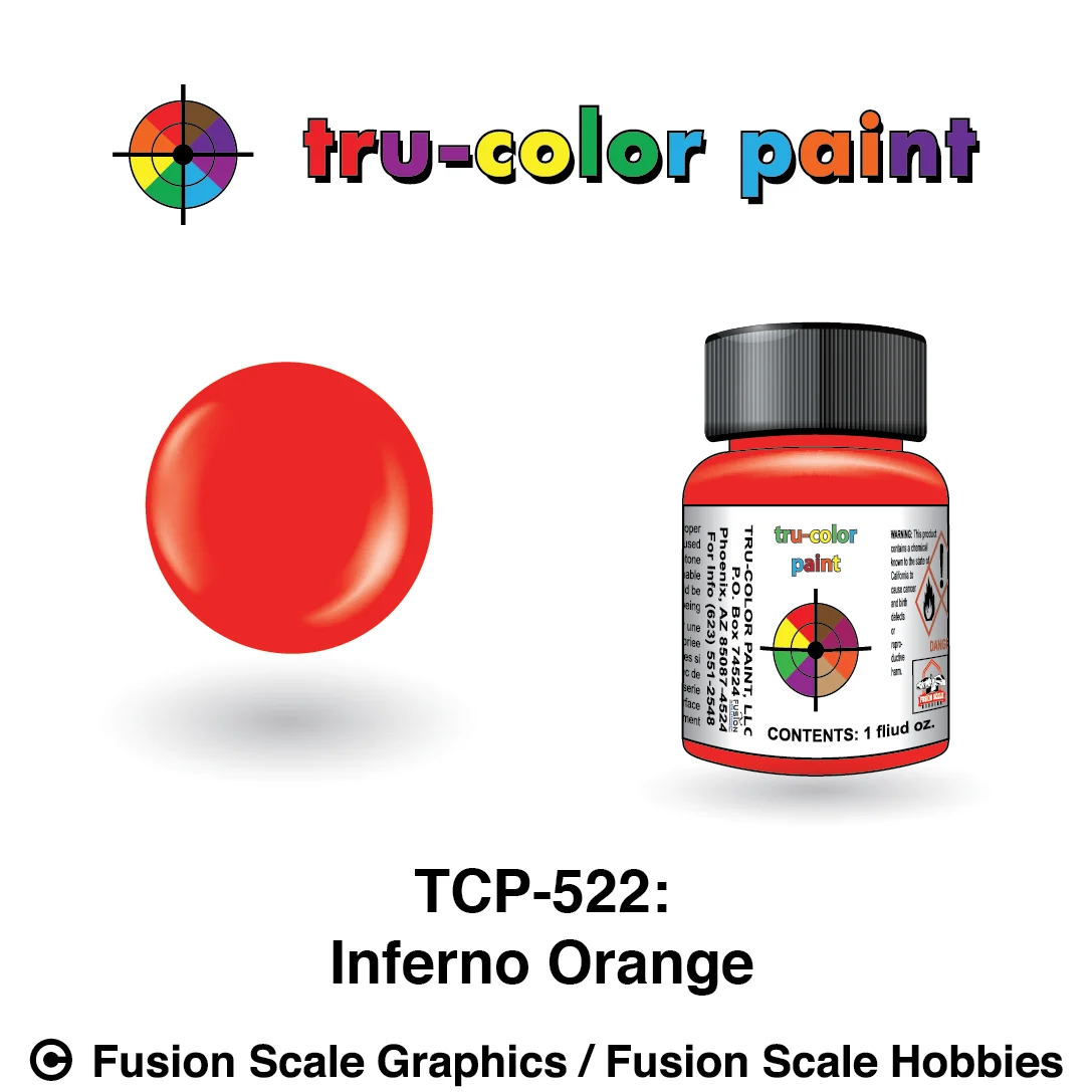 Tru Color Paint Inferno Orange 1oz
