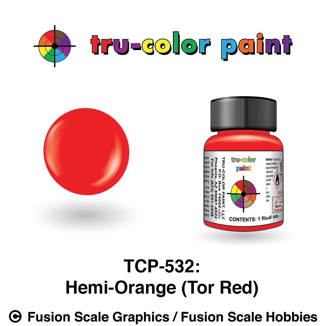 Tru Color Paint Hemi-Orange (Tor Red) 1oz