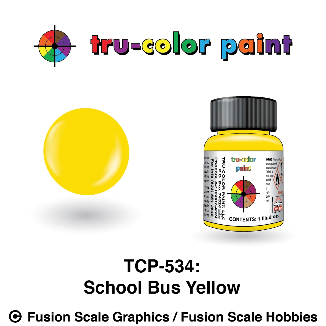 Tru Color Paint School Bus Yellow 1oz