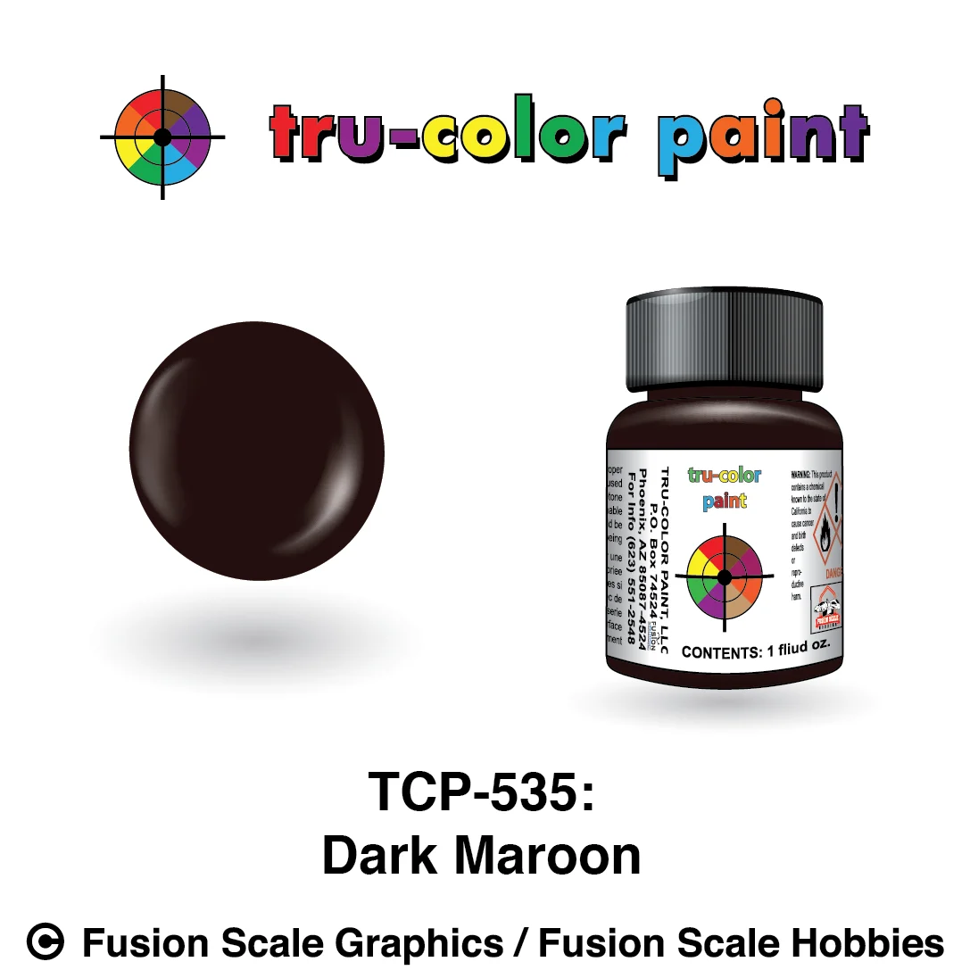 Tru Color Paint Dark Maroon 1oz