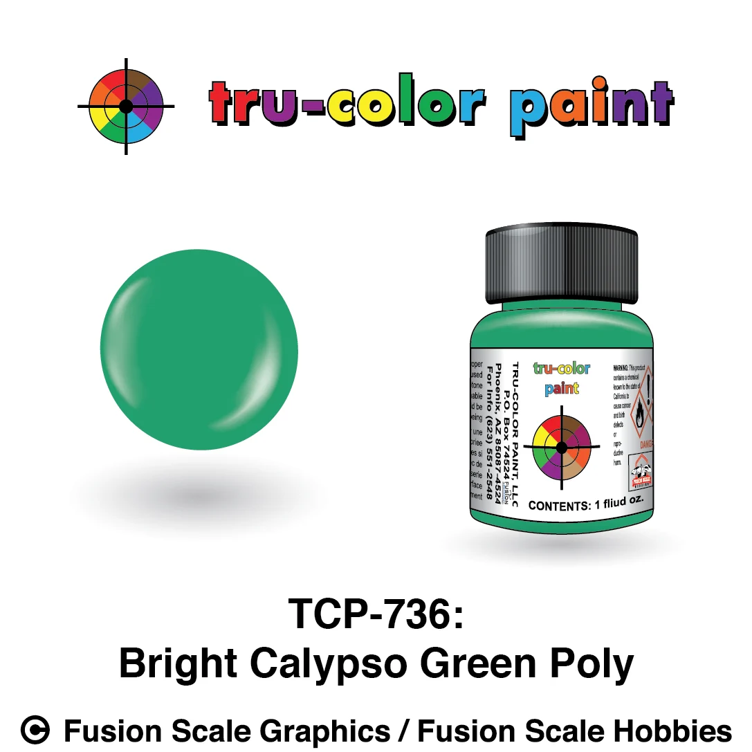 Tru Color Paint Bright Calypso Green Poly 1oz