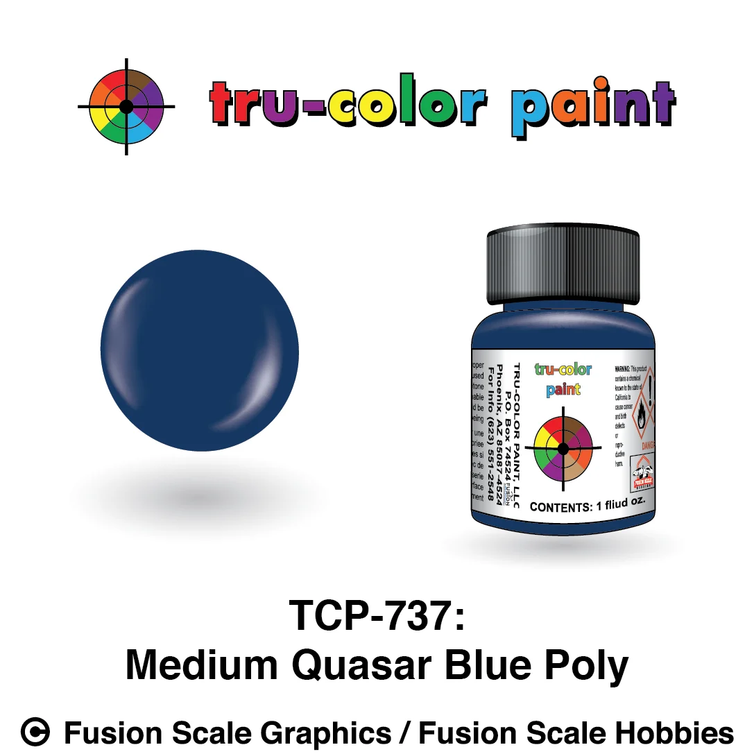 Tru Color Paint Medium Quasar Blue Poly 1oz