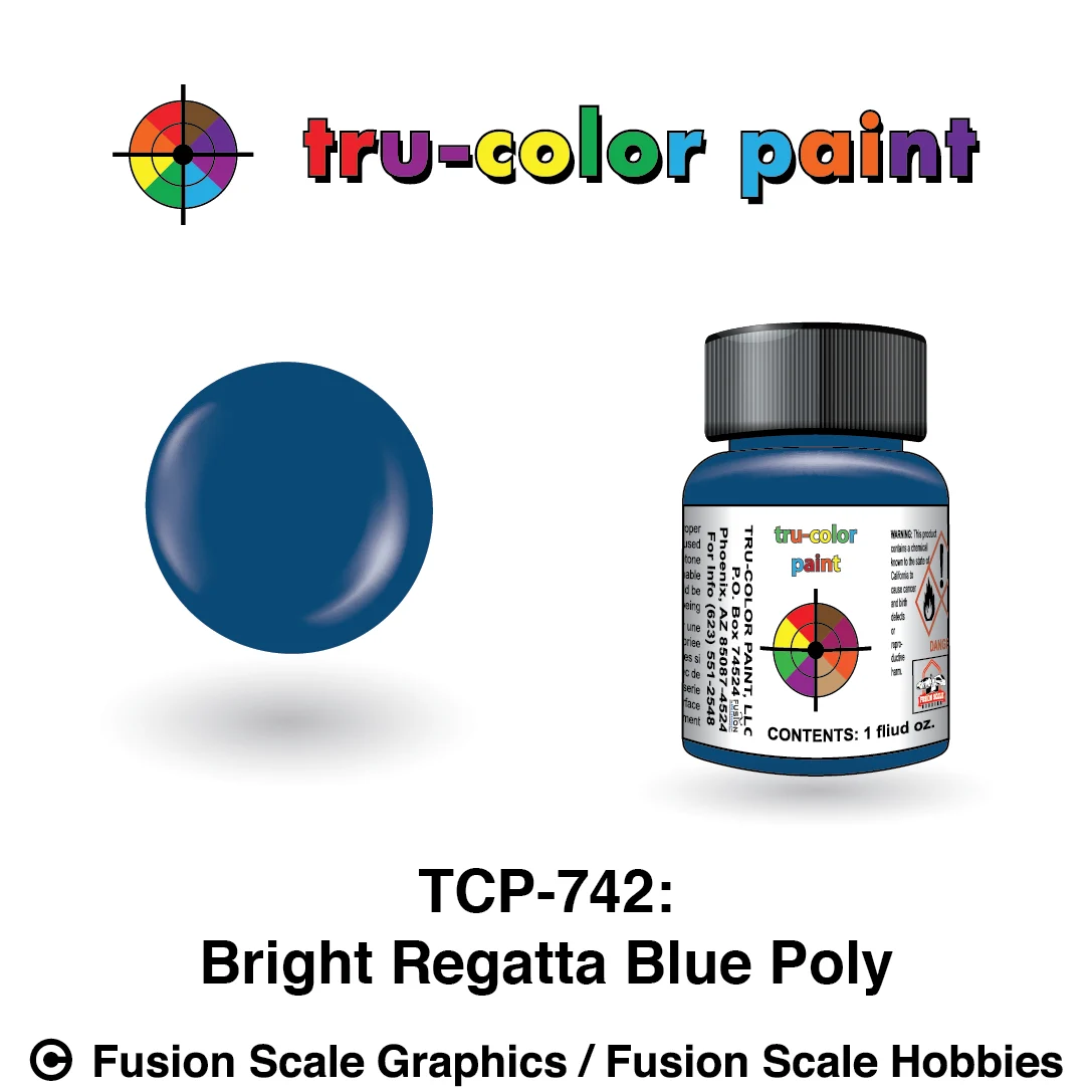 Tru Color Paint Bright Regatta Blue Poly 1oz