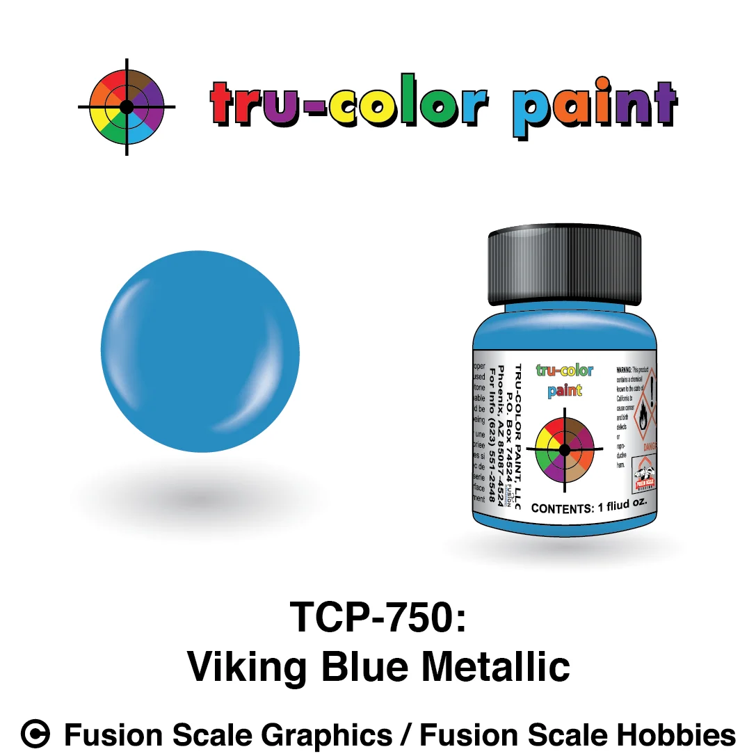 Tru Color Paint Metallic Viking Blue 1oz