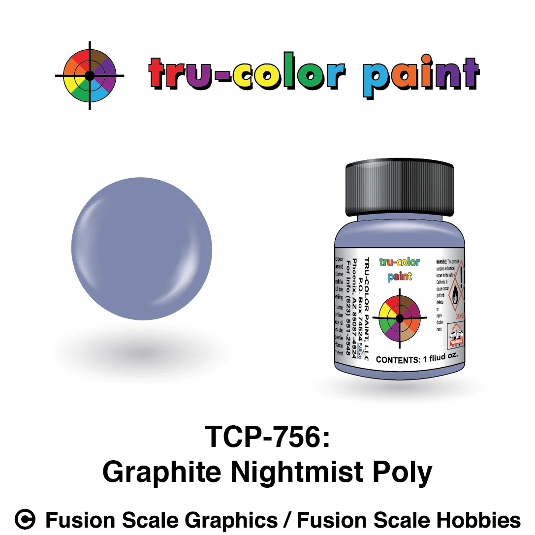 Tru Color Paint Graphite Nightmist Poly (Metallic) 1oz