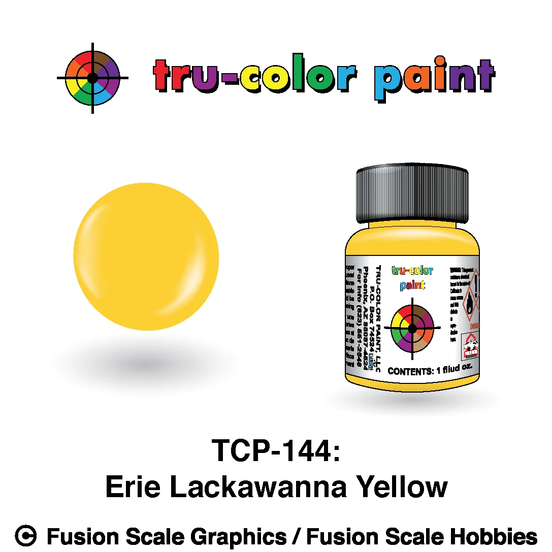 Tru Color Paint Erie Lackawanna Yellow 1oz - 144