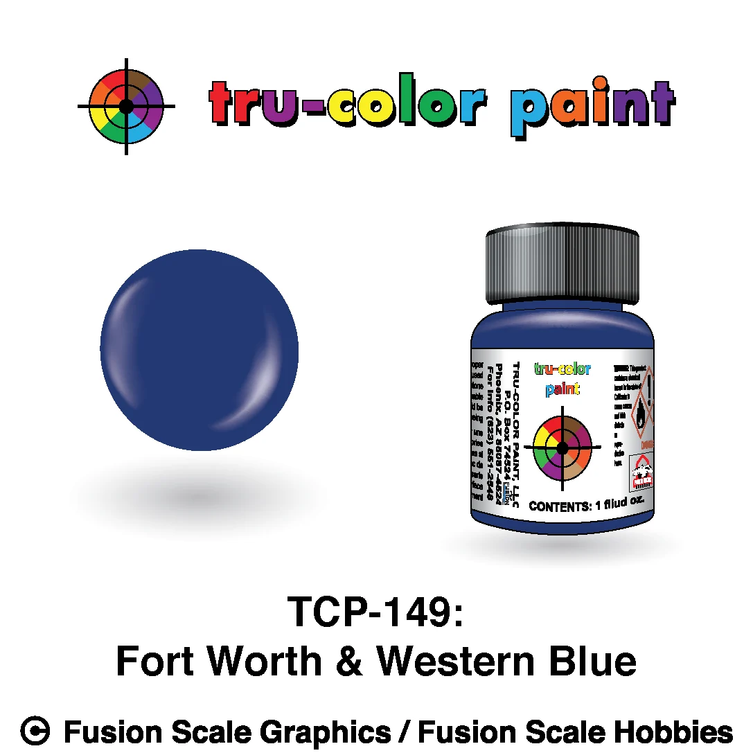 Tru Color Paint Fort Worth & Western Blue 1oz - 149