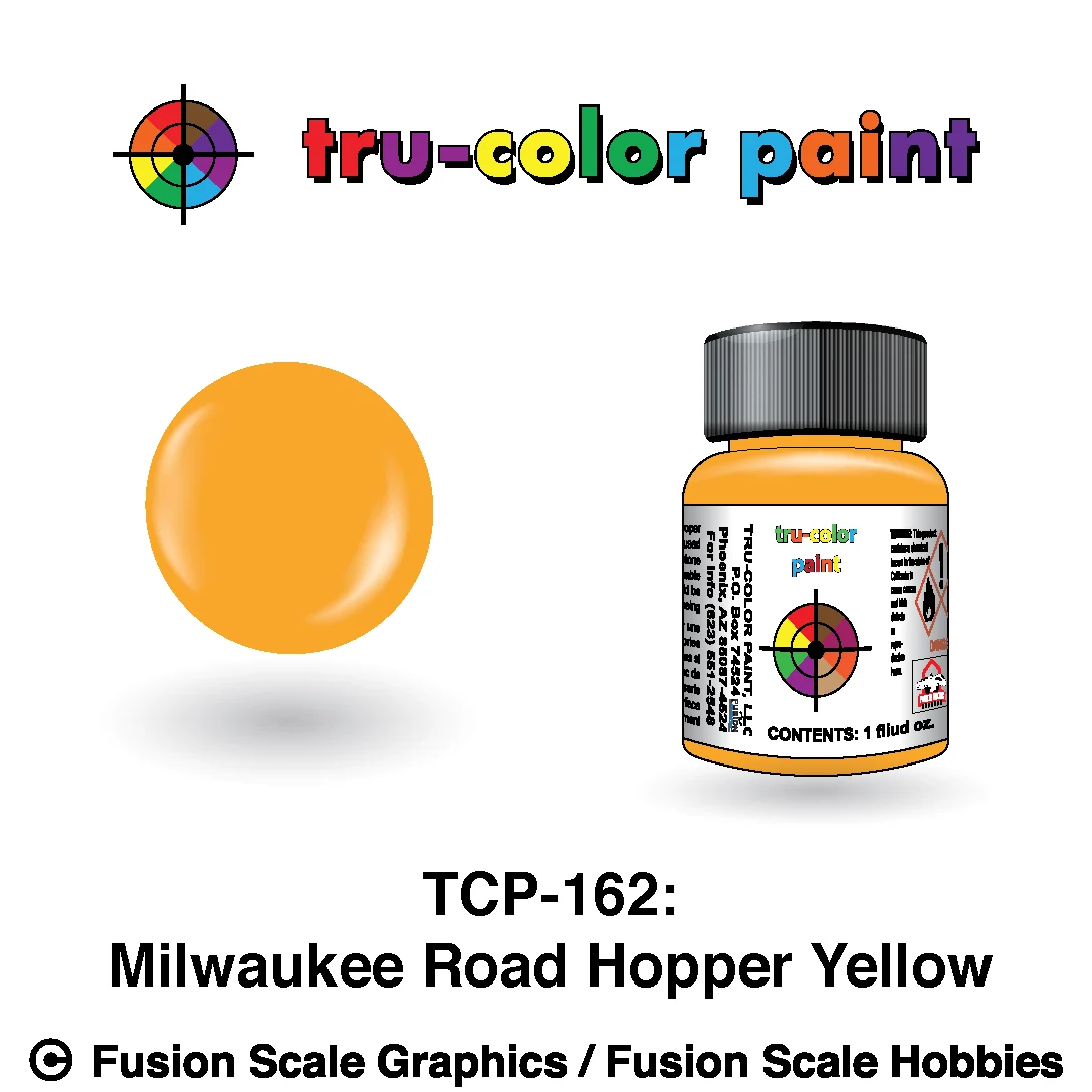 Tru Color Paint Milwaukee Road Hopper Yellow 1oz - 162