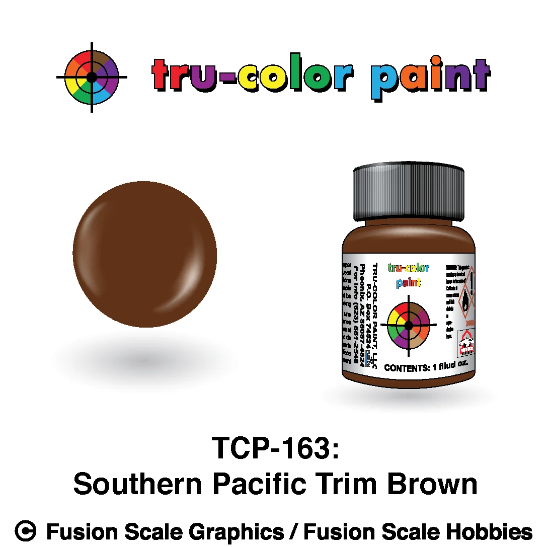 Tru Color Paint Southern Pacific Depot Trim Brown 1oz - 163
