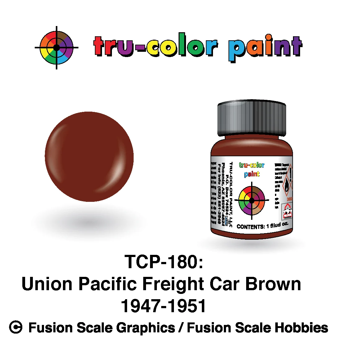 Tru Color Paint Union Pacific '44-'60s Freight Car Brown 1oz - 180