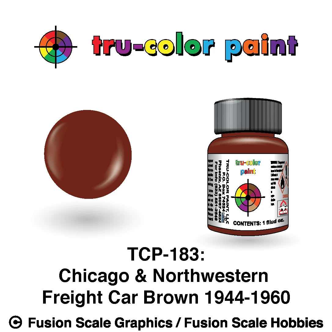 Tru Color Paint Chicago & Northwestern '44-'60s Freight Car Brown 1oz - 183