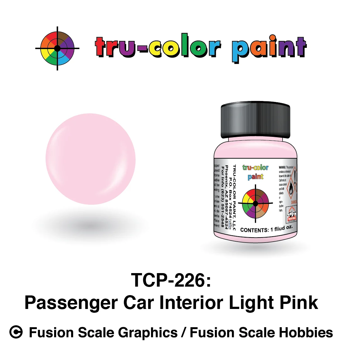 Tru Color Paint Passenger Car Interior Light Pink 1oz