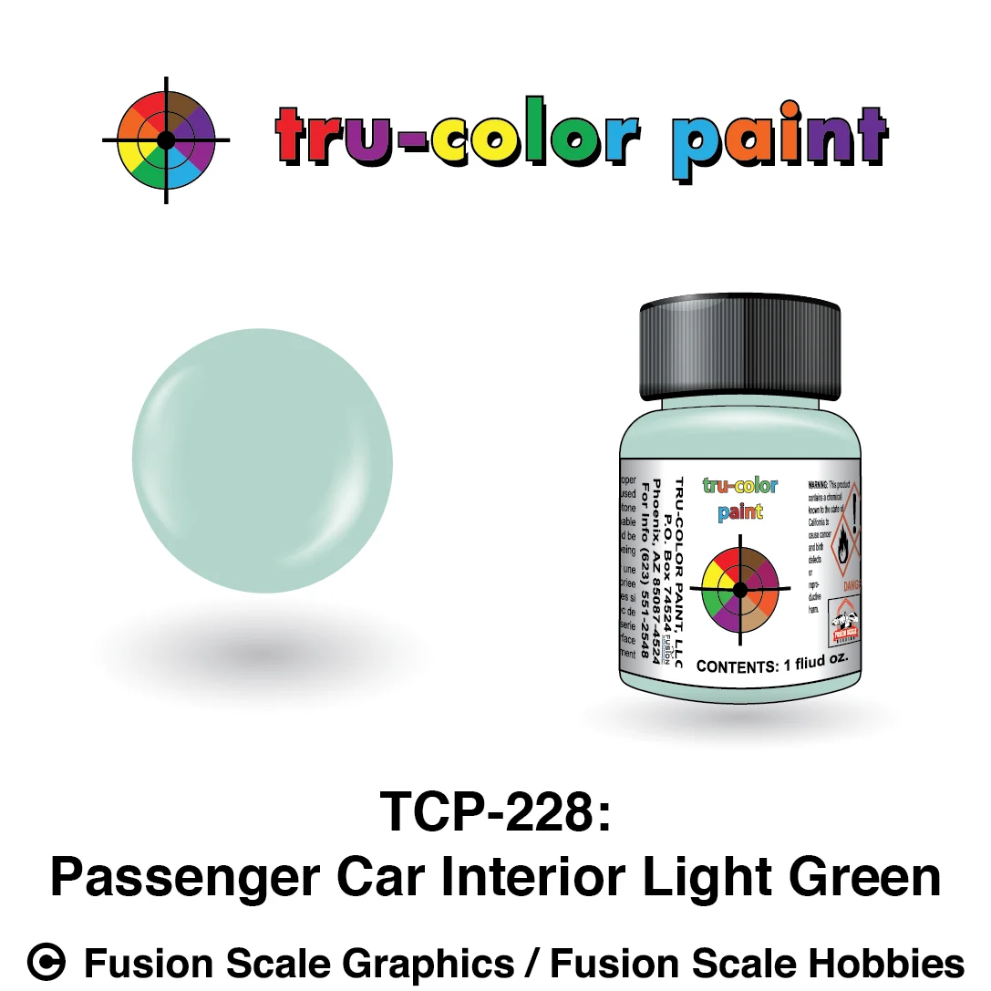 Tru Color Paint Passenger Car Interior Light Green 1oz