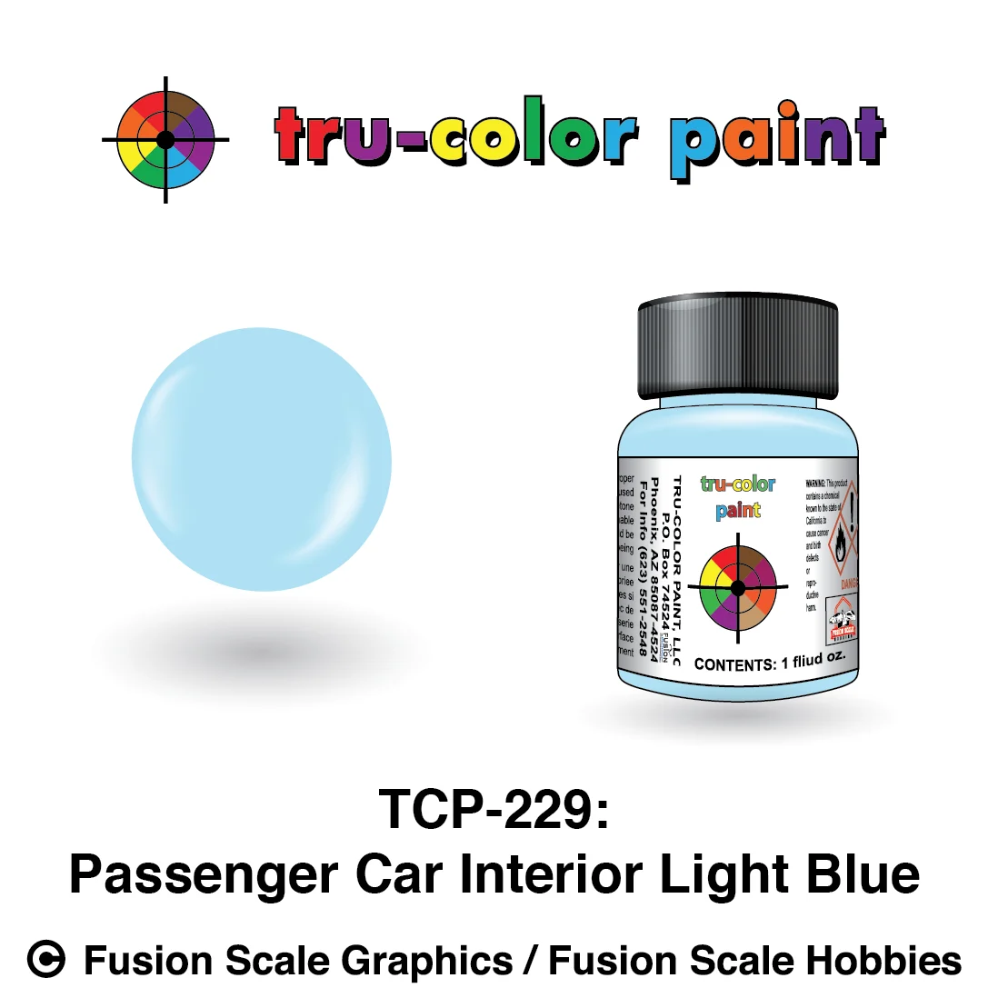 Tru Color Paint Passenger Car Interior Light Blue 1oz