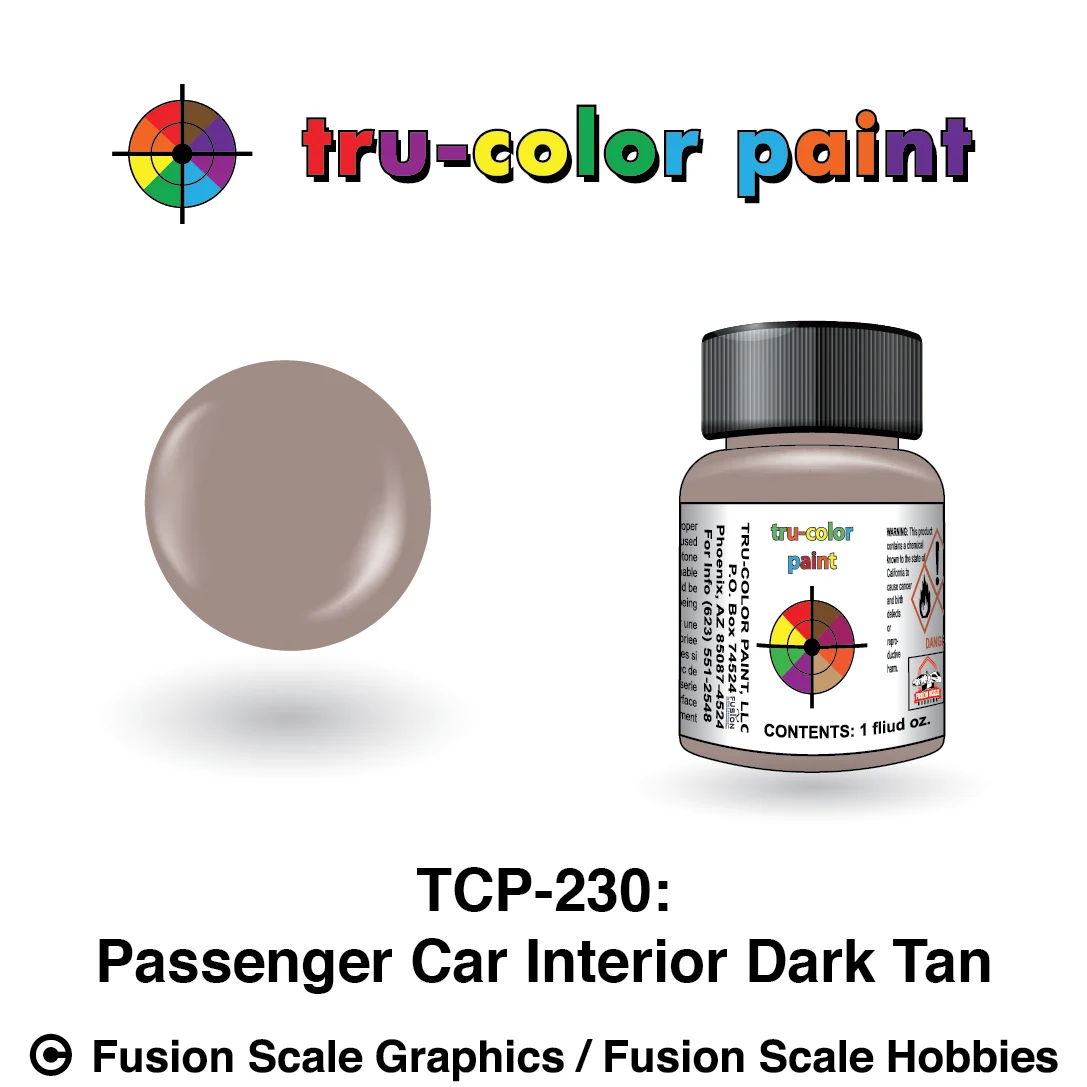 Tru Color Paint Passenger Car Interior Dark Tan 1oz