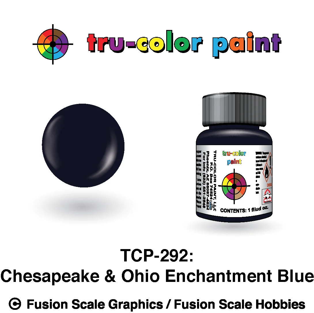 Tru Color Paint Chesapeake & Ohio Enchantment Blue 1oz - 292