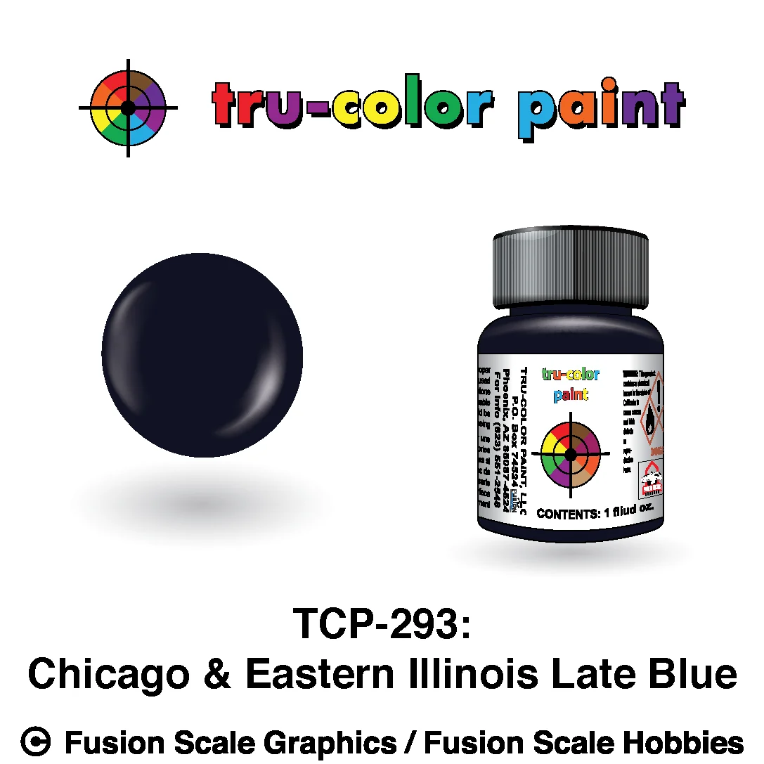 Tru Color Paint Chicago & Eastern Illinois Late Blue 1oz - 293