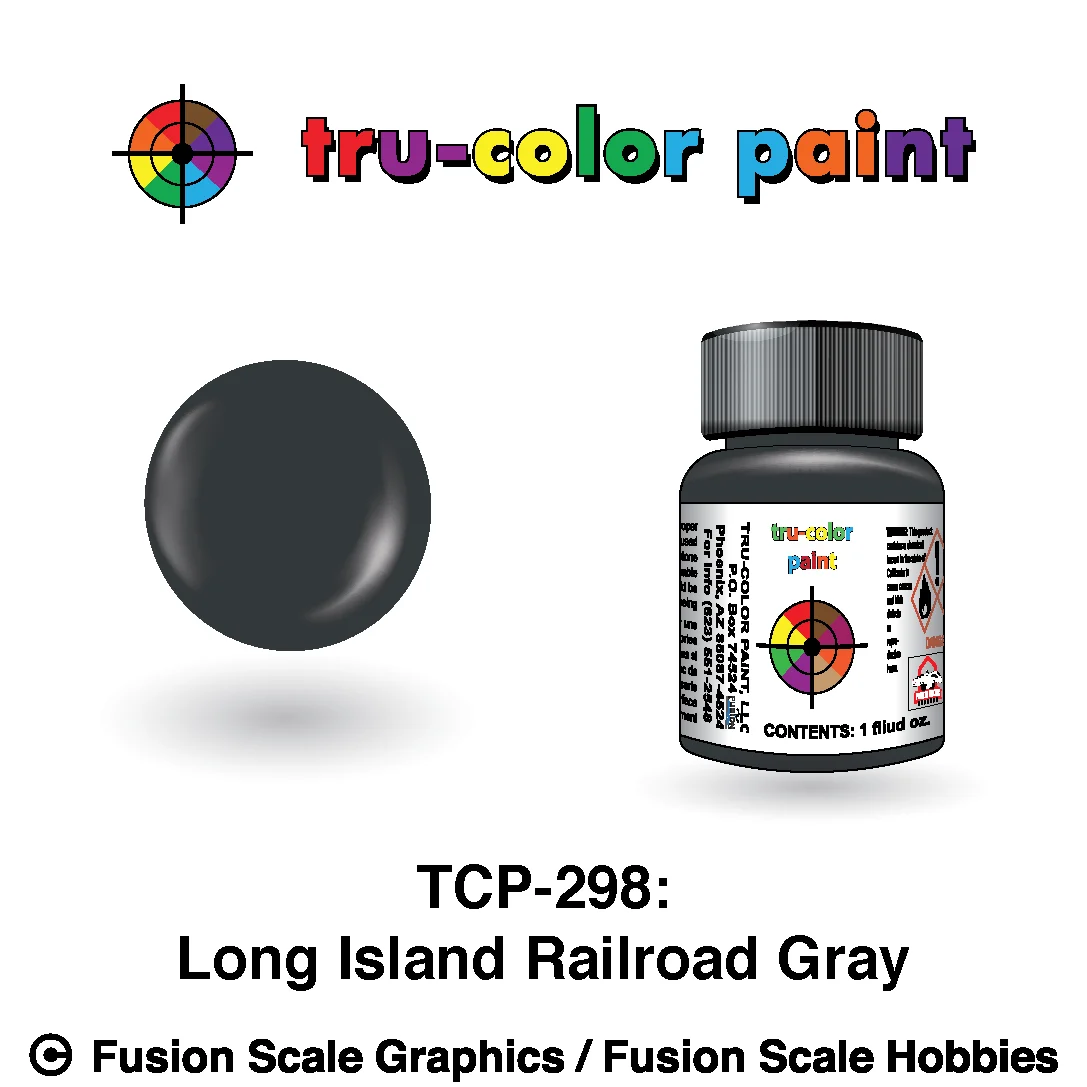 Tru Color Paint Long Island Railroad Gray 1oz - 298