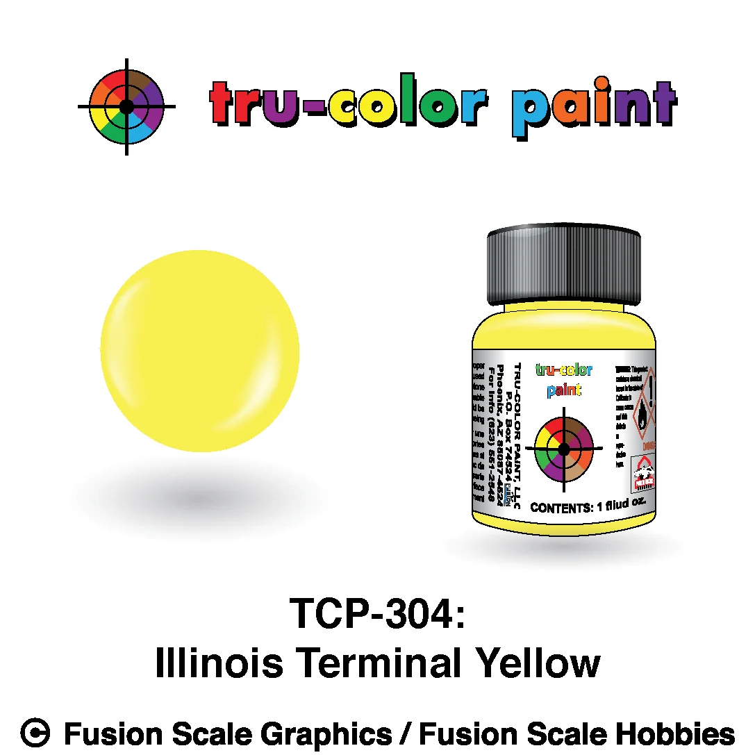 Tru Color Paint Illinois Terminal Yellow 1oz - 304