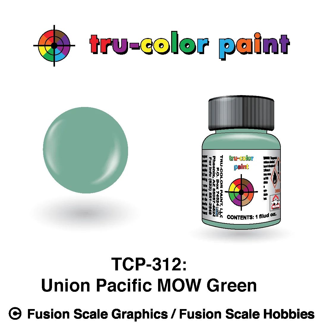 Tru Color Paint Union Pacific MOW Green 1oz - 312