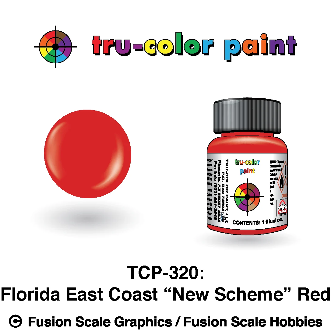 Tru Color Paint Florida East Coast Red (New Scheme) 1oz - 320