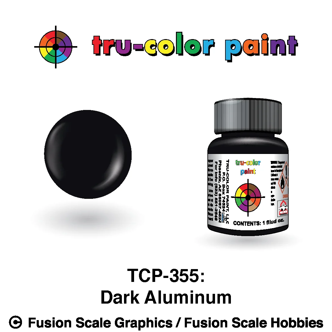 Tru Color Paint Dark Aluminum 1oz - 355