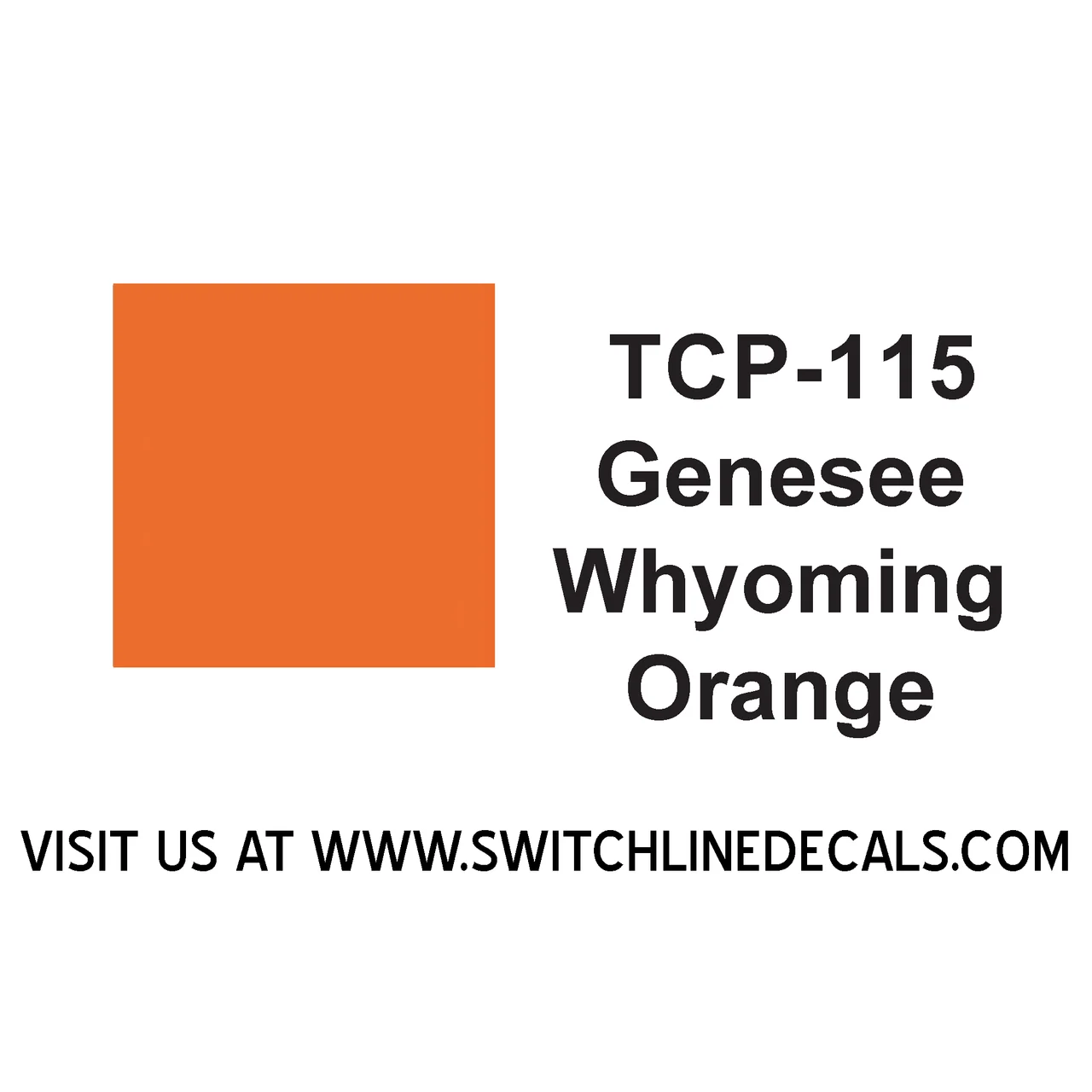 Tru Color Paint TCP-115 Genesee and Wyoming Orange 2oz