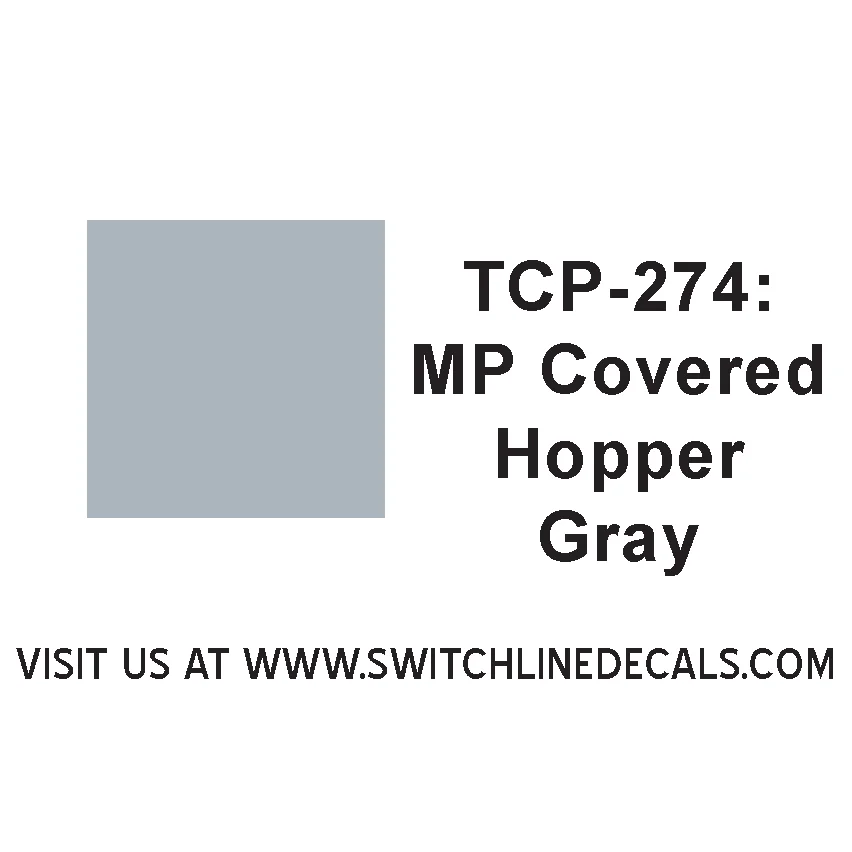 Tru Color Paint TCP-274 Missouri Pacific Covered Hopper Gray 1oz - 274