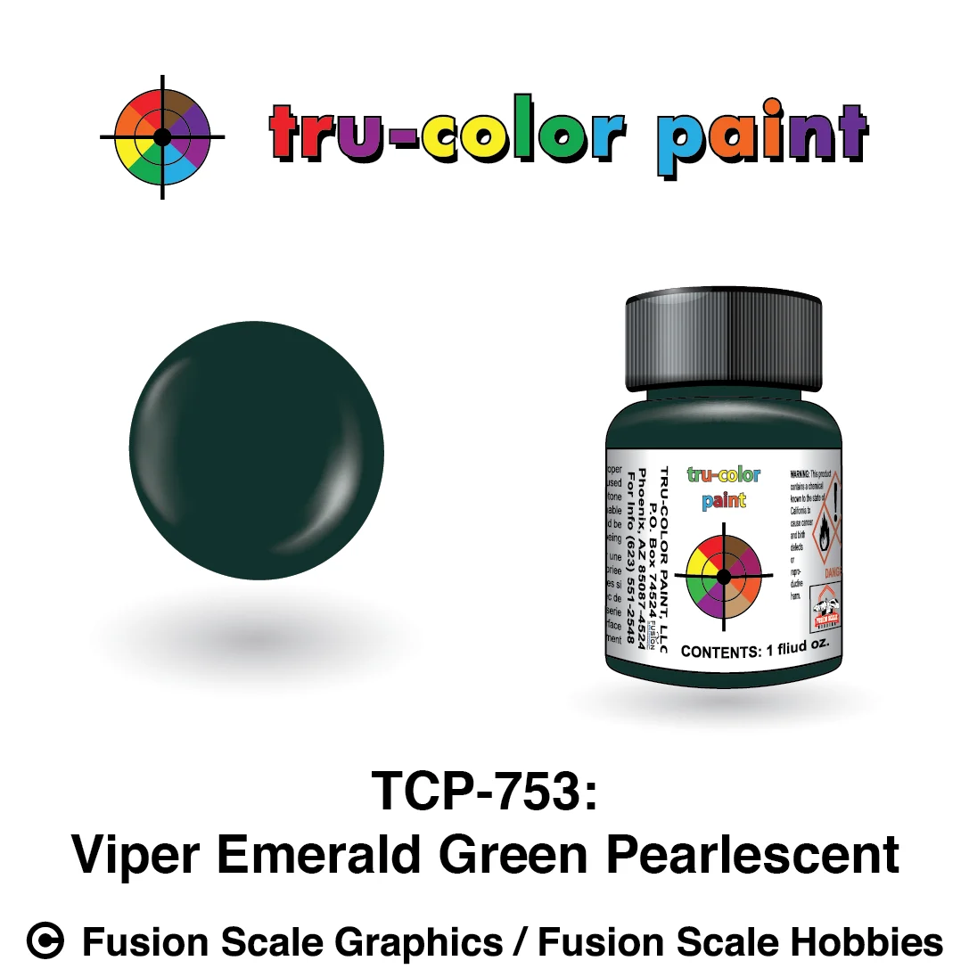 Tru Color Paint Emerald Green Pearlescent 1oz
