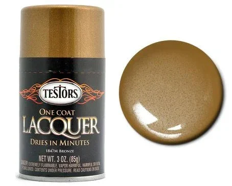 Testors Spray One Coat Metallic Lacquer Bronze 3oz. 1847