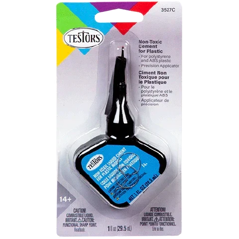 Testors Non-Toxic Liquid Cement with Precision Applicator 3527C