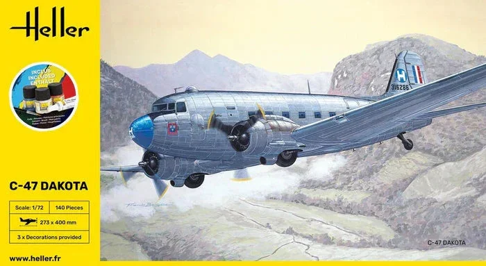 1/72 Heller C-47 Dakota STARTER KIT