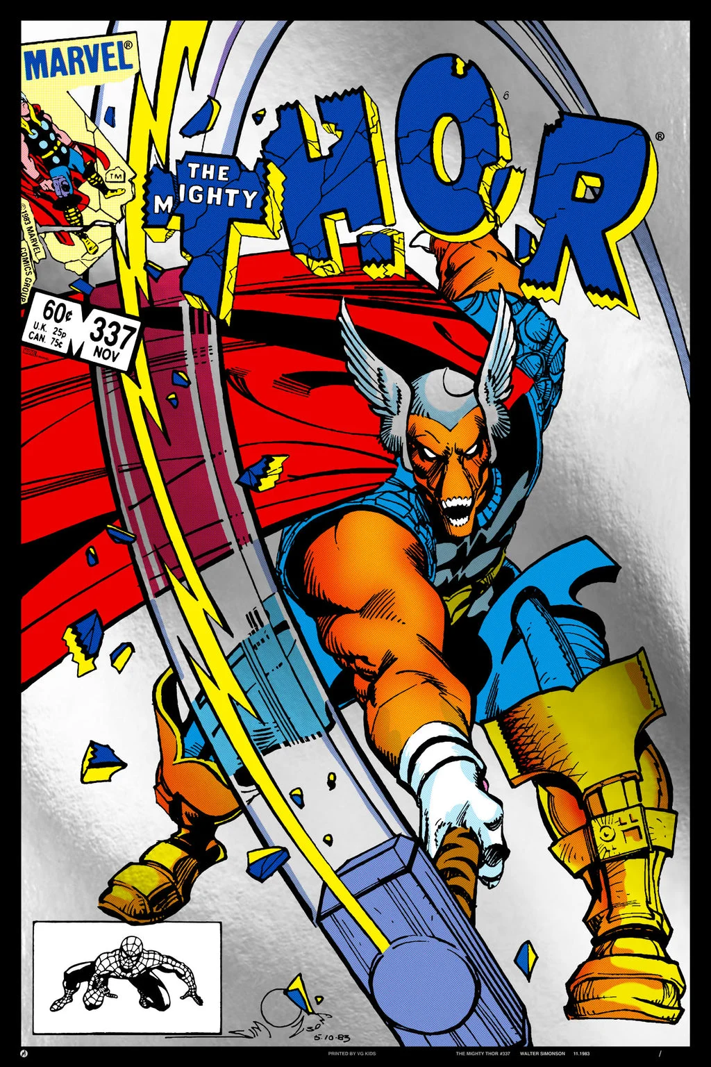Thor #337 Variant Poster - Walter Simonson