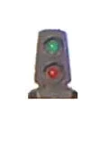 HO Tomar Signal - Two Light Dwarf Signal - Green/Red 852