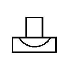 Plastruct White Butyrate Reducing Tee for TB-6/TB-2 (5 per pack)