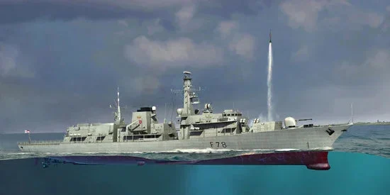 1/350 Trumpeter HMS Type 23 Frigate Kent (F78) - 04544
