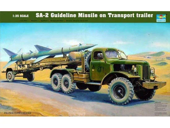 1/35 Trumpeter SA-2 Guideline Missile On Transport Trailer - 204