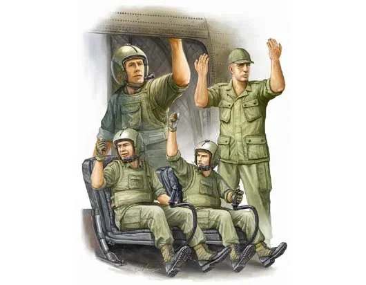 1/35 Trumpeter US Army CH-47 Crew in Vietnam - 00417