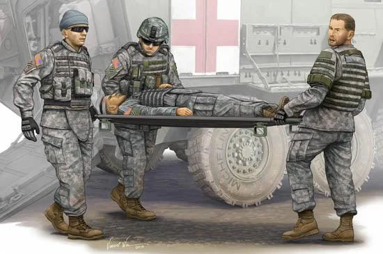 1/35 Trumpeter Modern U.S. Army – Stretcher Ambulance Team - 00430