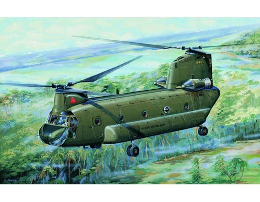 1/72 Trumpeter Ch-47A Chinook Medium-Lift Helicopter - 01621