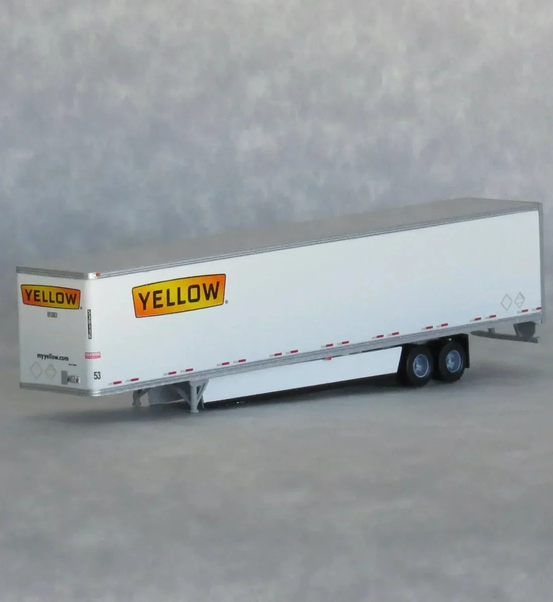 N Scale Trainworx Yellow 53′ Trailer Road #530123 - 45385-05