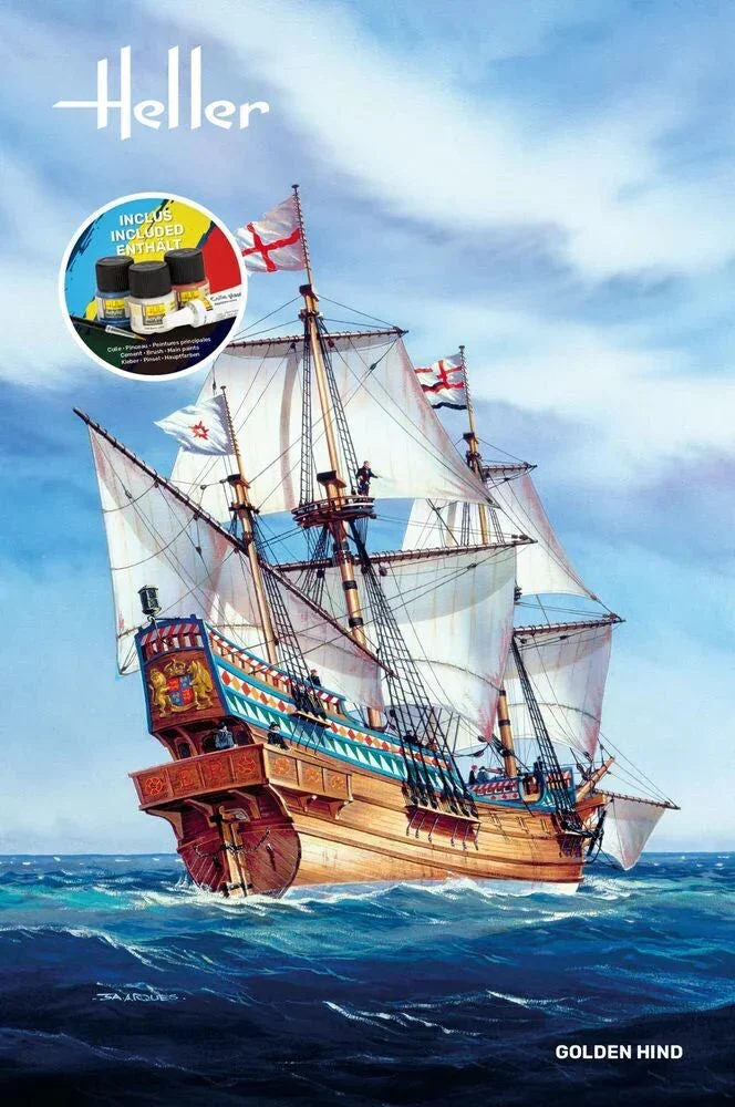 1/96 Heller Golden Hind STARTER KIT